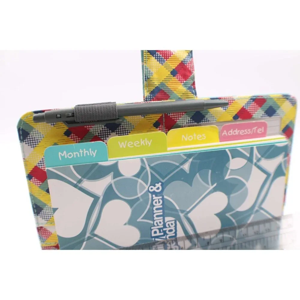 Fashion Girl Planner Agenda Organizer Polka Dot and Purses w/ Calculator Pen NEW